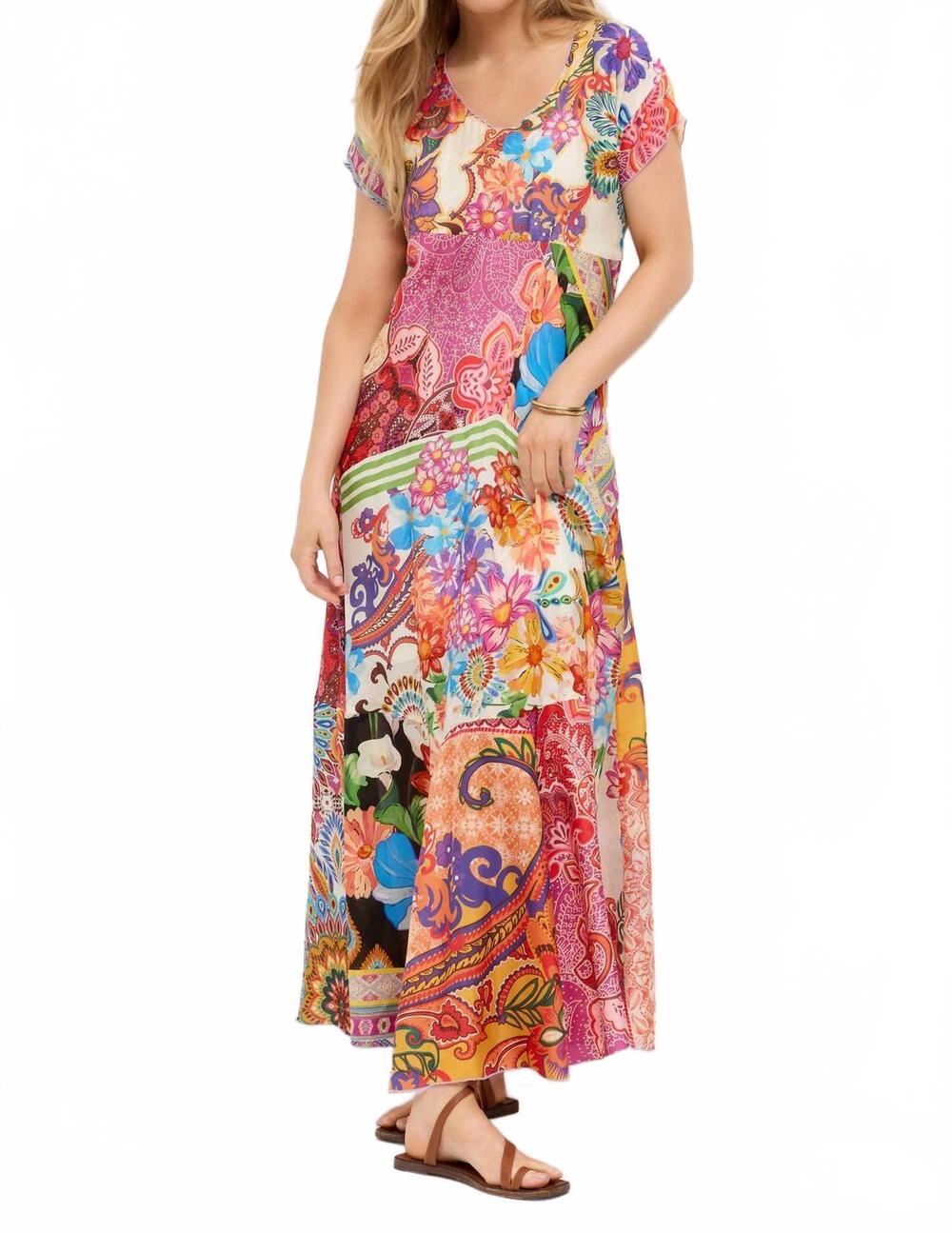 NEW JOHNNY WAS mae dress in magnolia patchwork